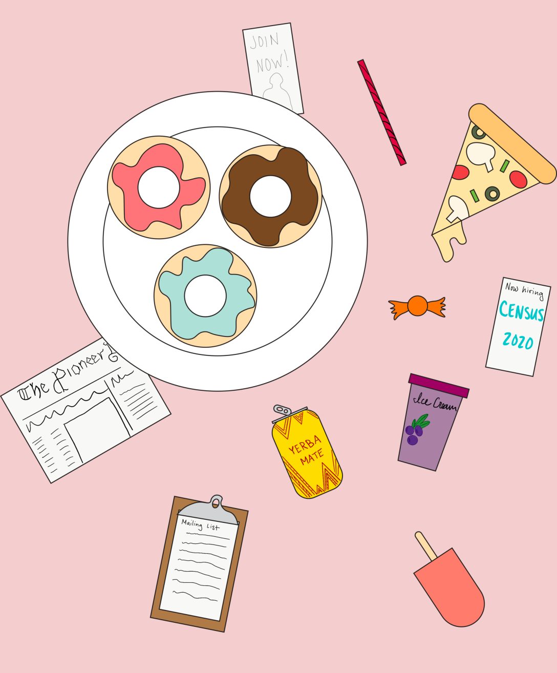 donut table